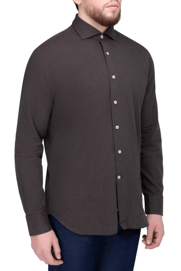 Alessandro Gherardi brown cotton shirt for men 170244 - photo 3