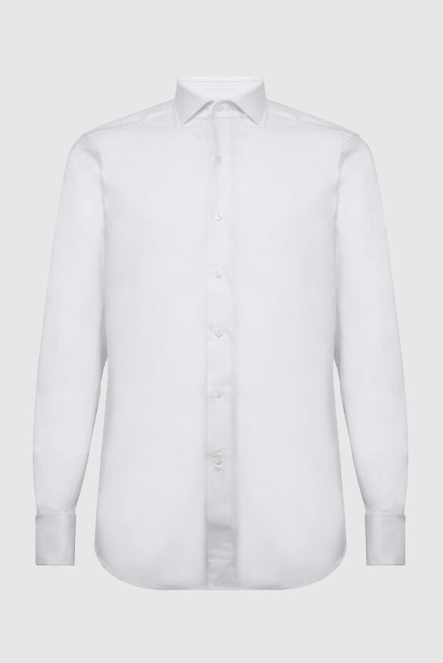 Alessandro Gherardi men's white regular fit shirt made of smooth premium poplin 170247 - photo 1