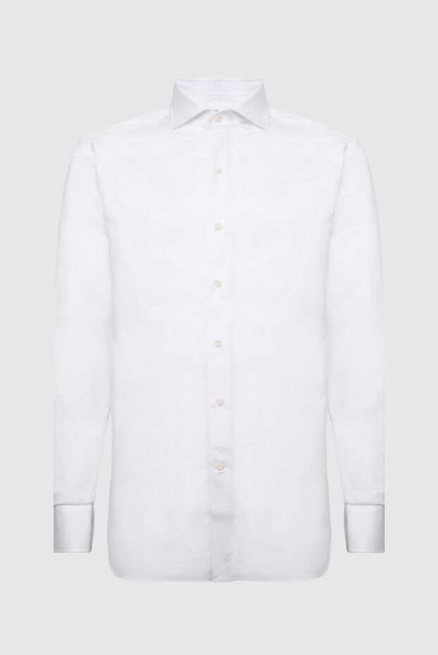 Alessandro Gherardi men's white fitted shirt made of premium fine-fiber cotton 170249 - photo 1