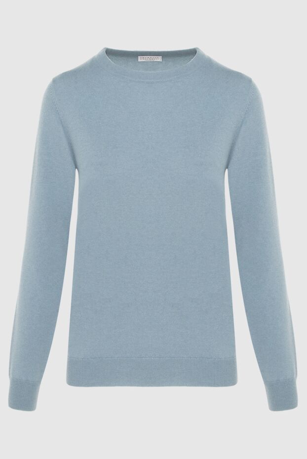 Brunello Cucinelli blue cashmere jumper for women 170285 - photo 1