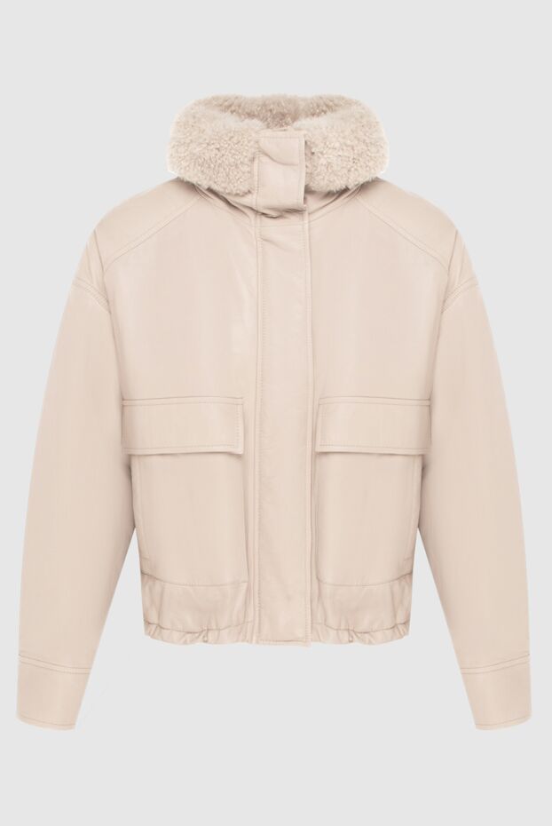 Brunello Cucinelli women's beige fur-lined leather jacket
170304 - photo 1