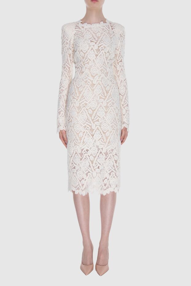 Ermanno Scervino платье кружевное белое женское 170394 - фото 2