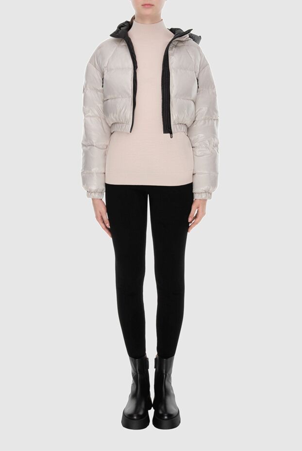 Stilnology women's cropped down jacket gray with hood
 170411 - photo 2