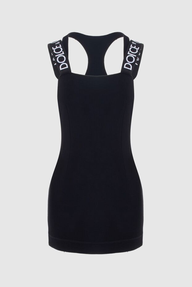 Dolce & Gabbana black wool mini dress with logo straps in a sporty style
170521 - photo 1