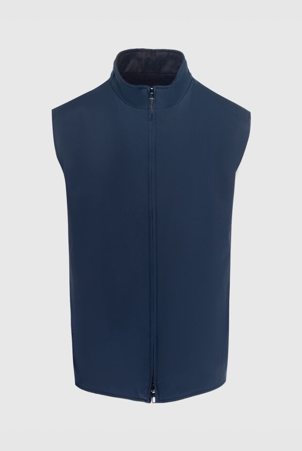 Loro Piana dark blue wool and cashmere vest 170534 - photo 1