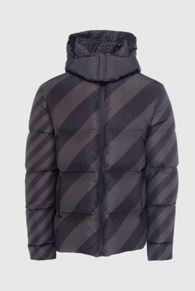 Fendi men's reversible monogram & diagonal graphic down jacket 170557 - photo 1