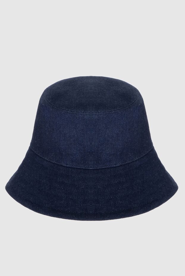 Loro Piana үлкен жиегі бар әйелдердің көк панамасы 170623 - фото 1