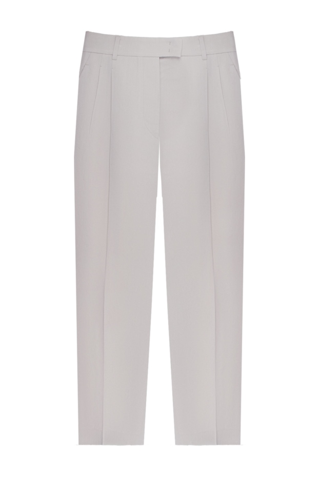 Loro Piana women's cropped classic-form pants white 170633 - photo 1