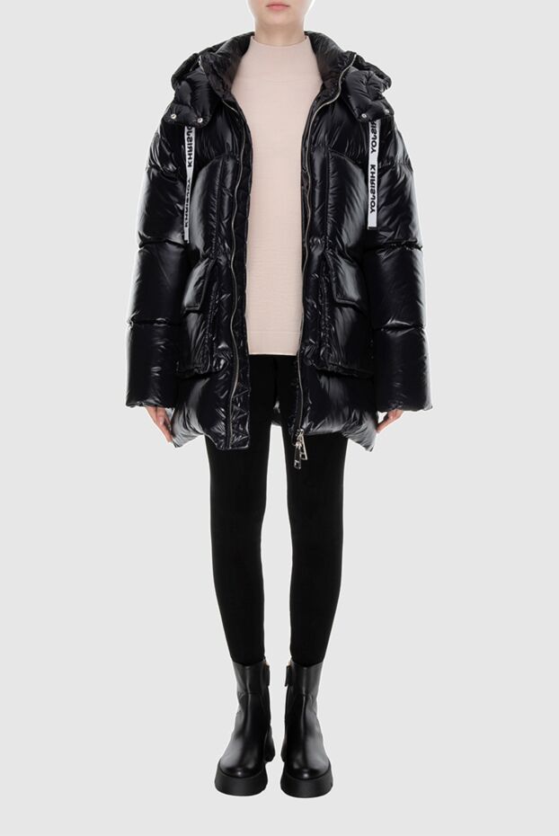 Khrisjoy patent nylon down jacket with insulation and logo laces
 170653 - photo 2