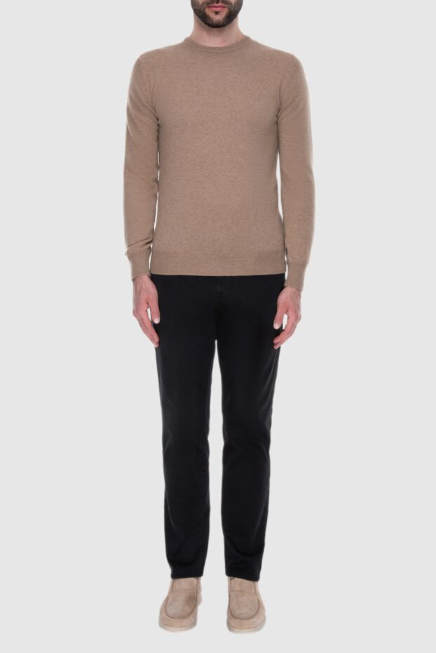 Cesare di Napoli men's pure cashmere jumper beige 170679 - photo 2