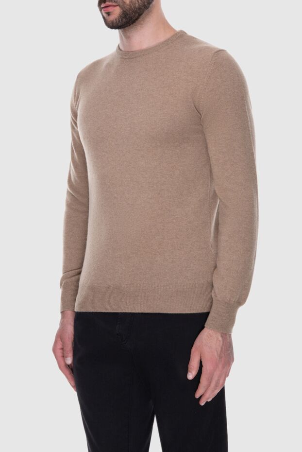 Cesare di Napoli men's pure cashmere jumper beige 170679 - photo 3