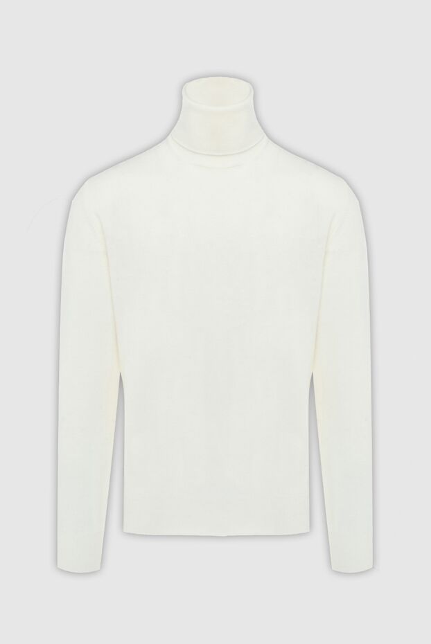 Cesare di Napoli snow-white men's turtleneck made of soft cashmere
170695 - photo 1