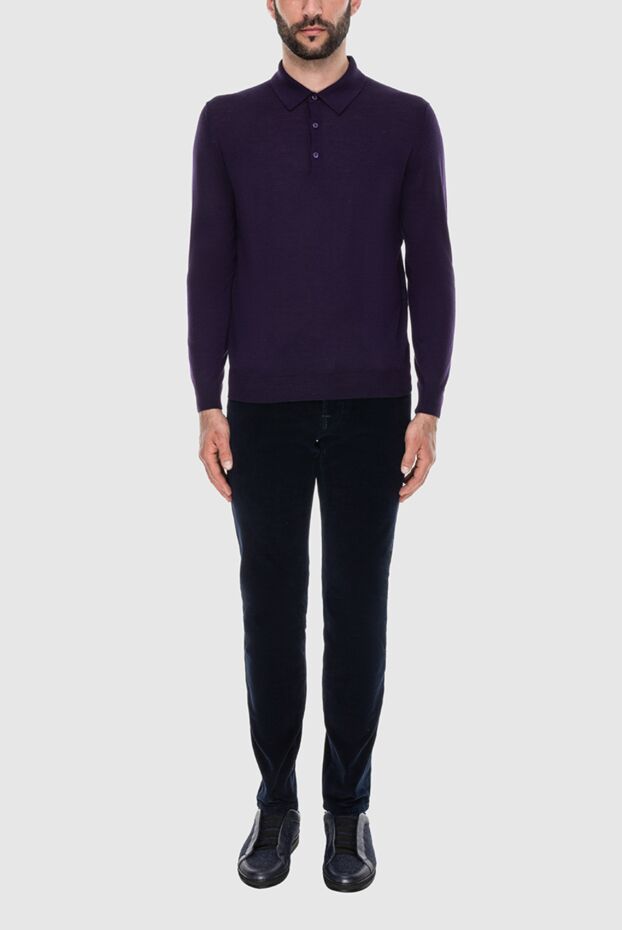 Blue cotton jeans
 men's - photo 2