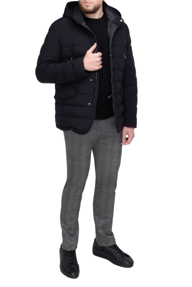 Moorer men's down jacket made of polyamide and polyurethane black 170892 - photo 2