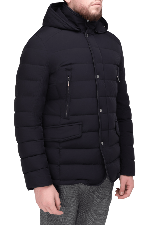 Moorer men's down jacket made of polyamide and polyurethane black 170892 - photo 3