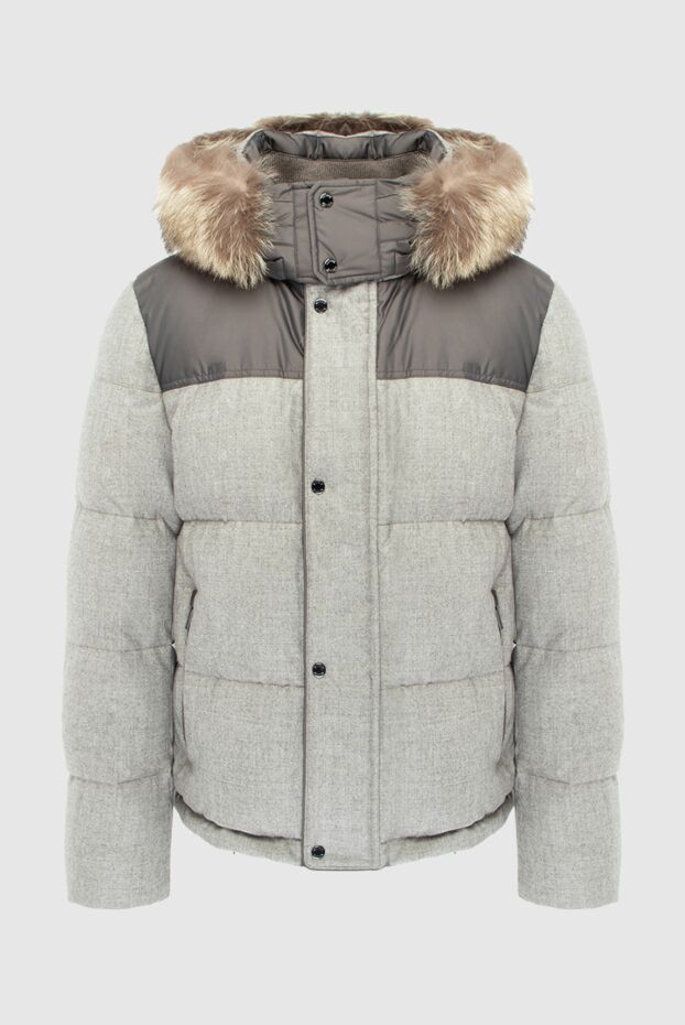 Moorer men's down jacket made of polyamide gray 170901 - photo 1