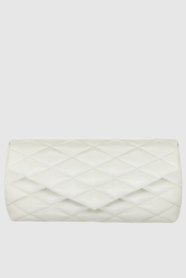 Saint Laurent women's white quilted leather clutch bag 170982 - photo 1