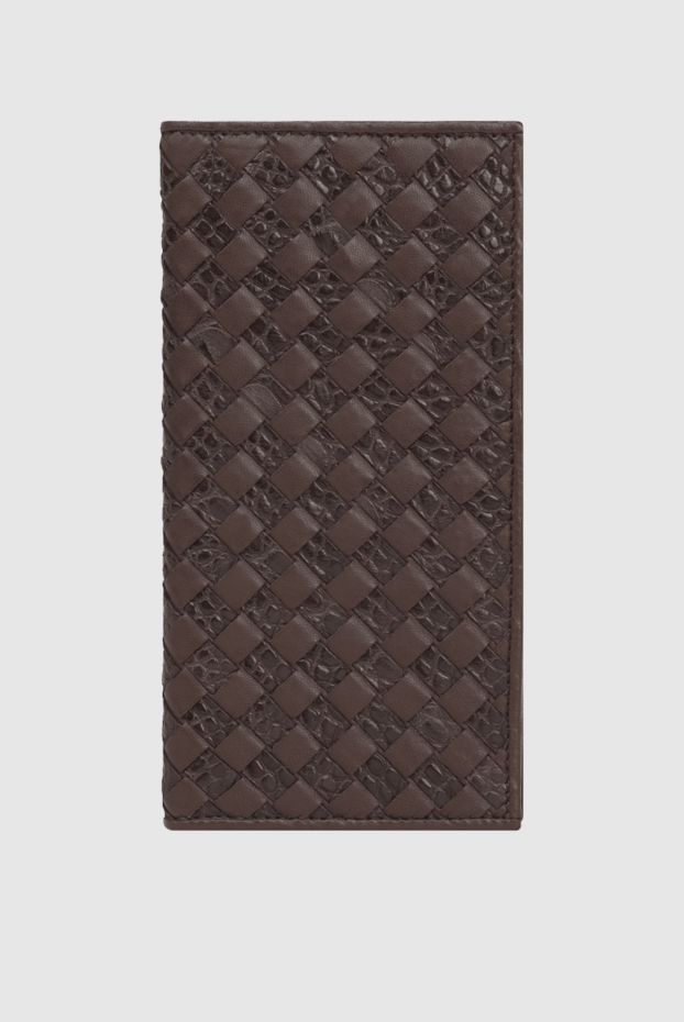 Cesare di Napoli men's alligator leather clutch brown 171014 - photo 1