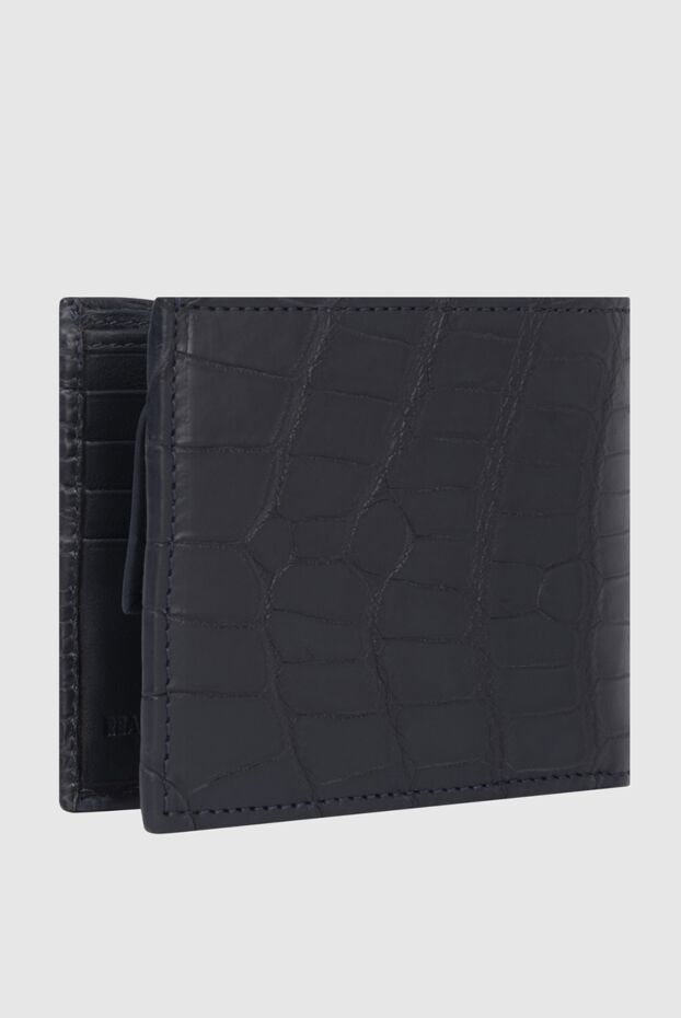 Cesare di Napoli blue alligator leather wallet for men 171029 - photo 2