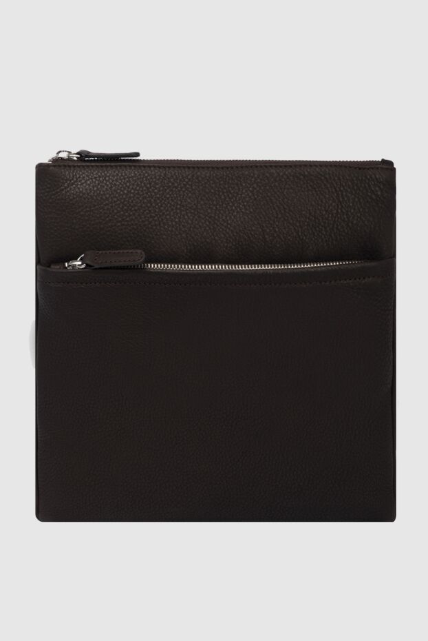 Cesare di Napoli shoulder bag made of calf leather brown men's brown 171041 - photo 1