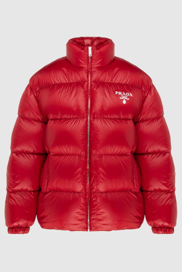 Prada red nylon down jacket for women 171063 - photo 1