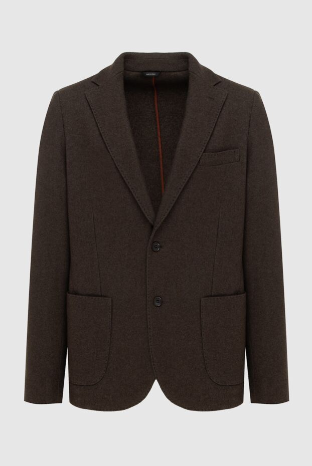 Loro Piana brown silk and cashmere jacket for men 171102 - photo 1