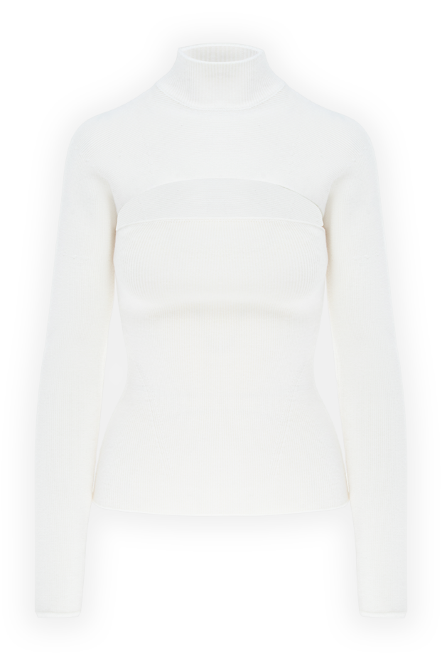 Tom Ford white women's wool jumper with accent neckline and high neck
171150 - photo 1