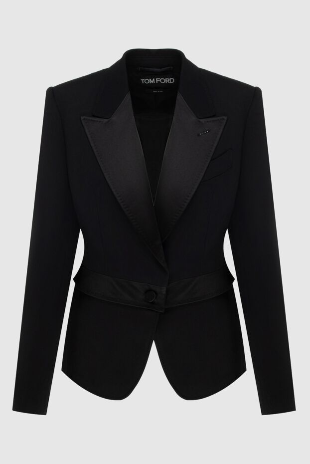 Tom Ford жакет на пуговице черный шерстяной женский 171155 - фото 1