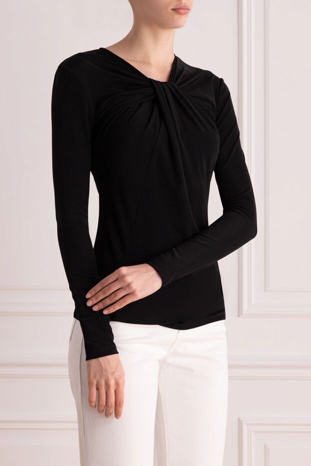 Tom Ford black sweater with draping from the neckline women's 171156 - photo 3