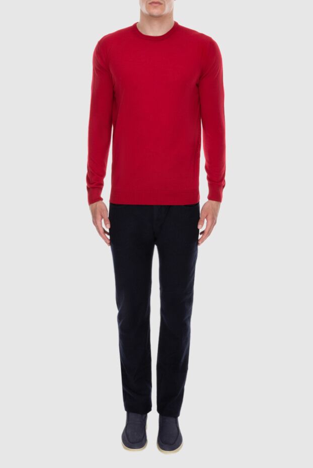 Cesare di Napoli a jumper made of rich red wool with a smooth texture
 171218 - photo 2