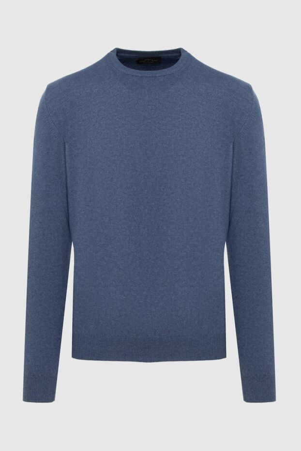 Cesare di Napoli blue wool and cashmere sweater for men 171257 - photo 1