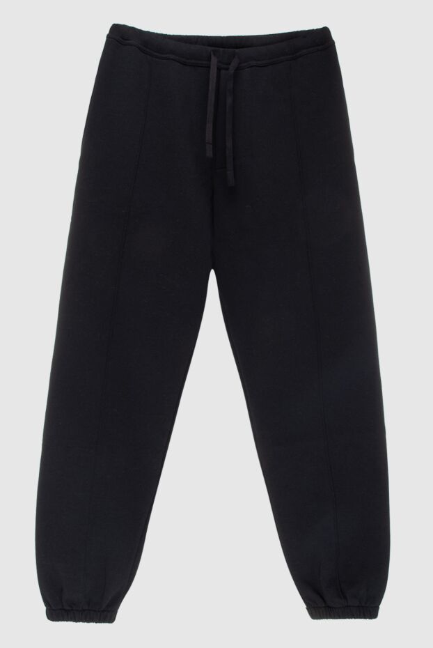 Dior спортивные штаны мужские из хлопка и шерсти черный 171373 - фото 1