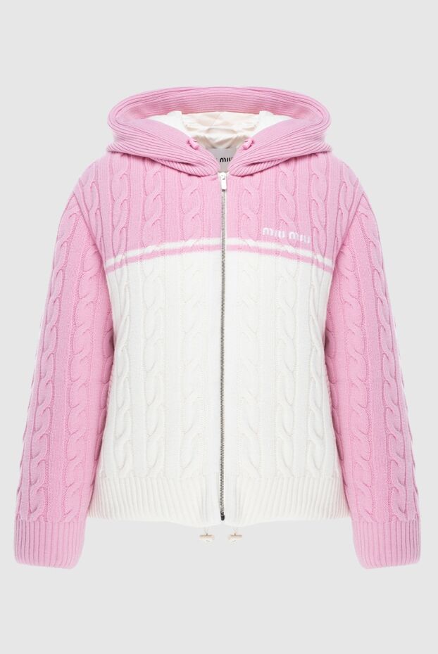 Miu Miu wool and cashmere jacket pink for women 171424 - photo 1