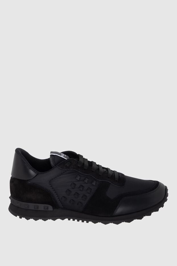 Valentino black suede and textile sneakers for men 171458 - photo 1