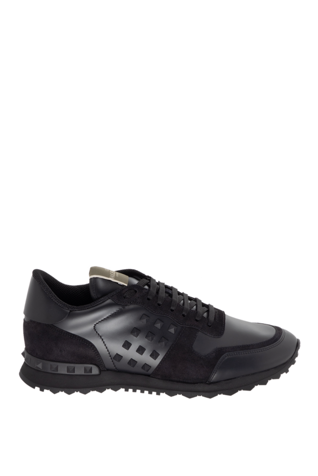 Valentino black suede and leather sneakers for men 171459 - photo 1