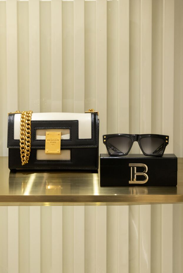 Balmain сумка кожаная бежевая женская 171555 - фото 2