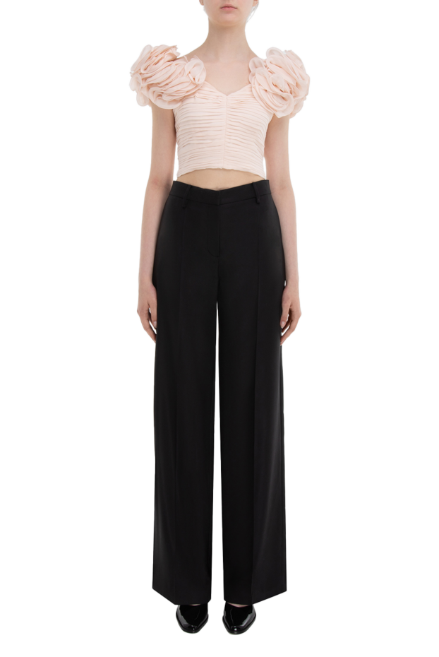 Magda Butrym women's silk classic pants black 171591 - photo 2