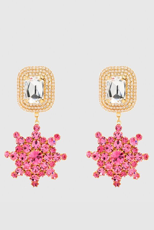 Magda Butrym earrings with crystals pink for women 171609 - photo 1