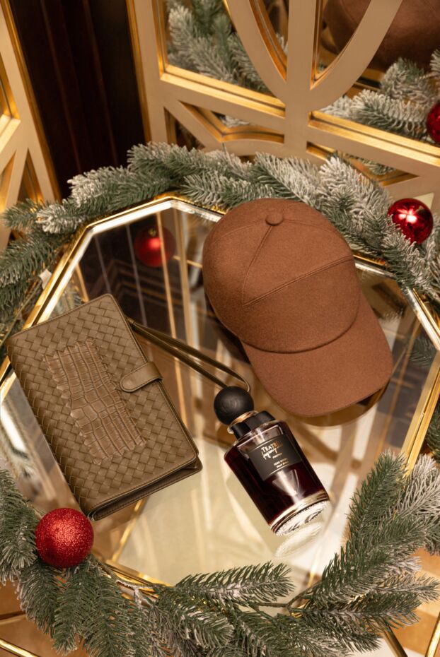 Loro Piana кепка кашемировая с дополнительными округлыми швами коричневая мужская 171692 - фото 2