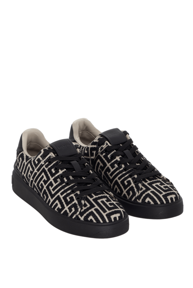 Balmain beige men's textile snickers 171750 - photo 2