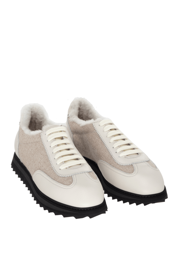 Doucal`s beige men's snickers 171759 - photo 3
