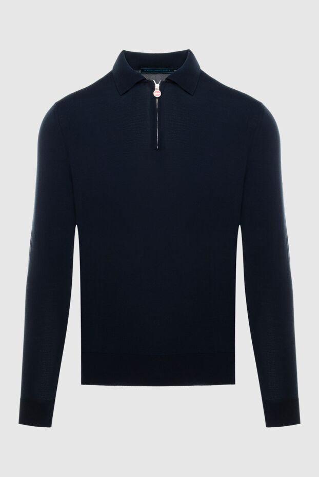 Kiton long sleeve wool polo shirt purple mens long sleeve 171838 - photo 1