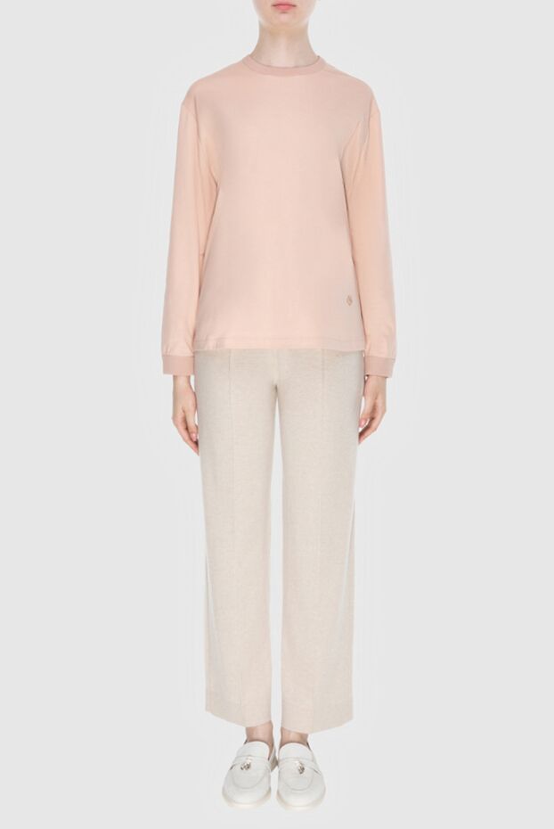 Loro Piana peach jumper made of breathable cotton with a minimalist design
171866 - photo 3