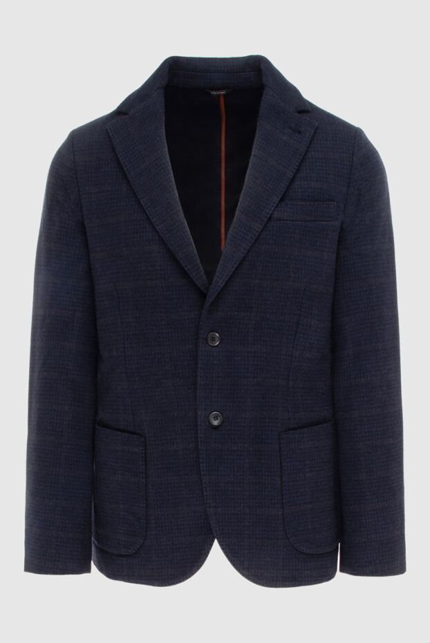 Loro Piana blue wool plaid jacket with patch pockets
171873 - photo 1