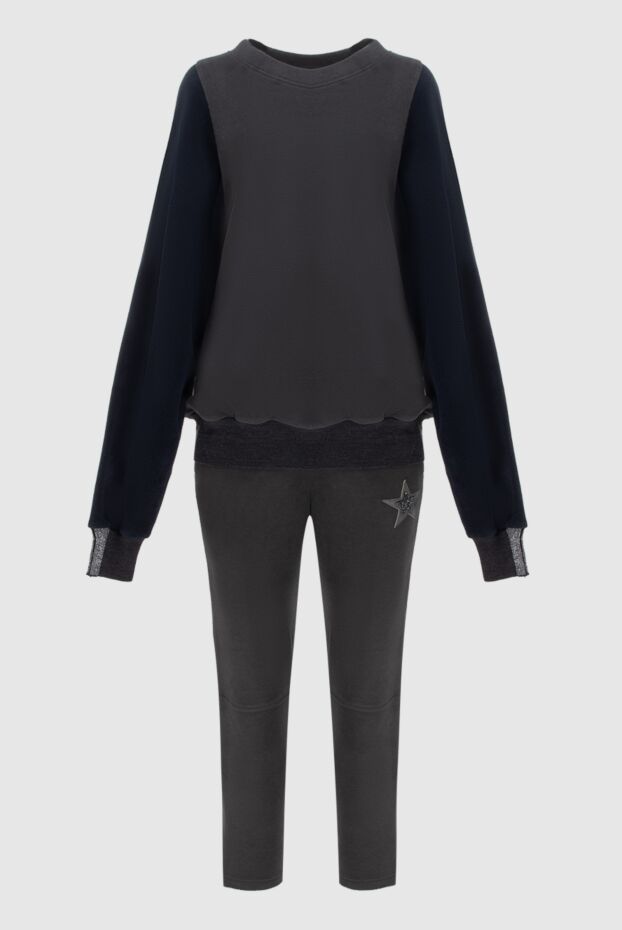 Lorena Antoniazzi women's dark grey cashmere suit with contrast sleeves
171893 - photo 1