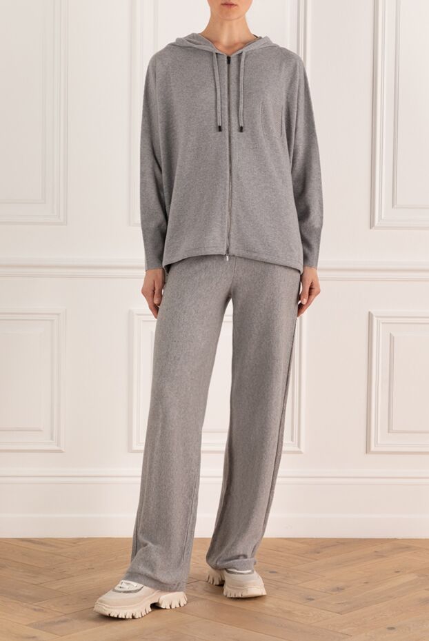 Peserico women's loose-fitting tracksuit in gray 171902 - photo 2