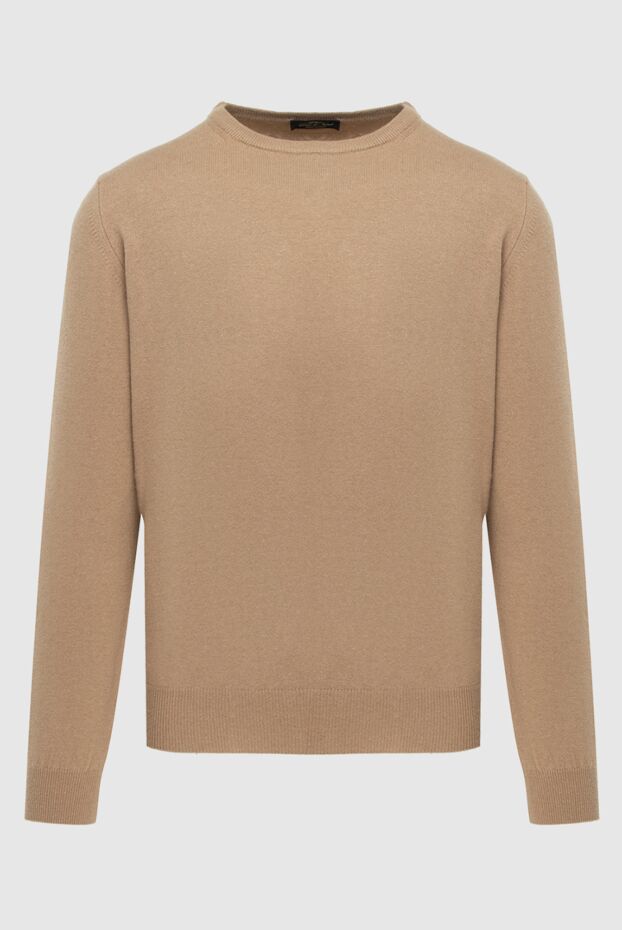 Cesare di Napoli light brown cashmere jumper for men 171909 - photo 1
