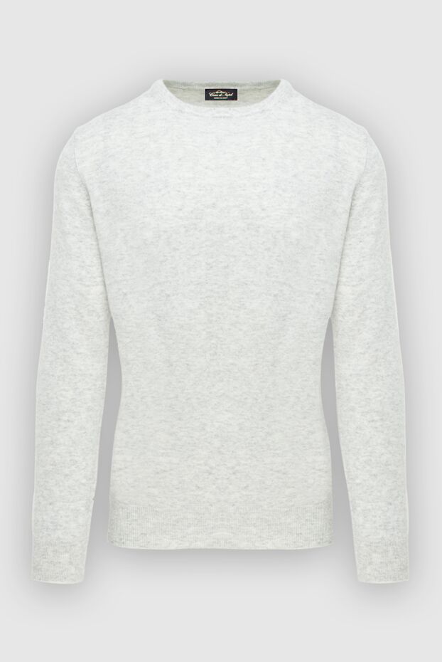 Cesare di Napoli white cashmere jumper with speckles for men 171910 - photo 1