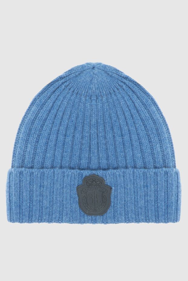 Billionaire blue knitted hat made of natural cashmere with a branded patch
171967 - photo 1