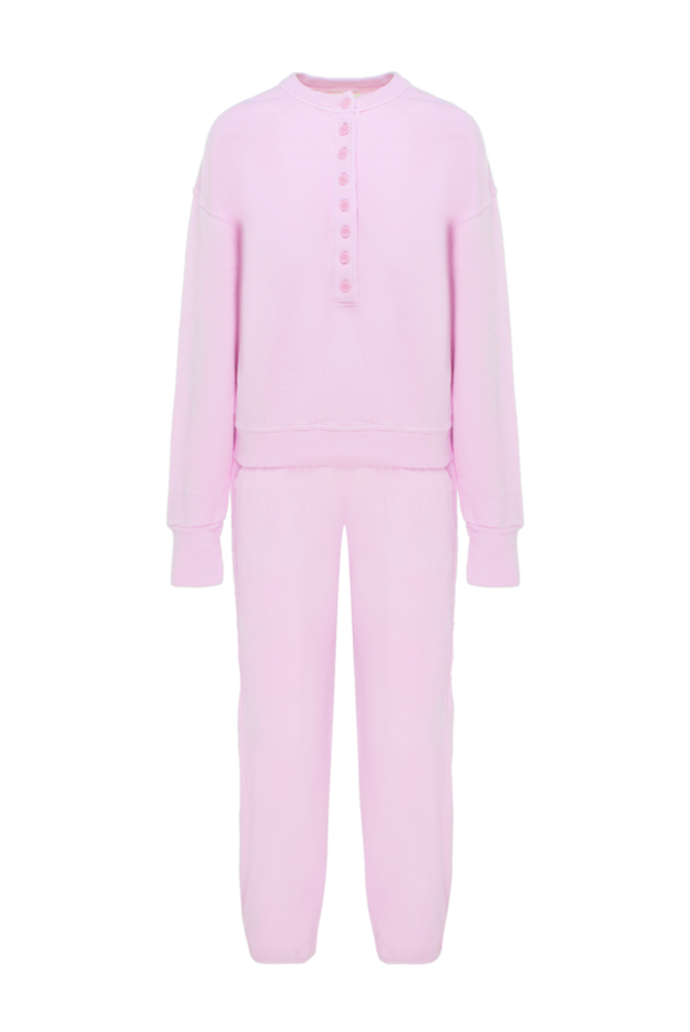 Citizens of Humanity women's pink cotton button-down suit with elasticated trousers 171970 - photo 1